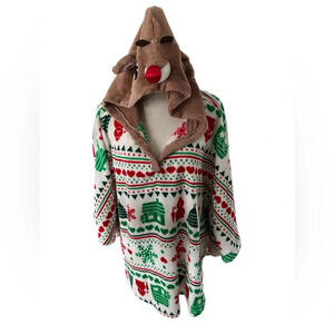 Rudolph the Red Nosed Reindeer Poncho One Size Fits Most